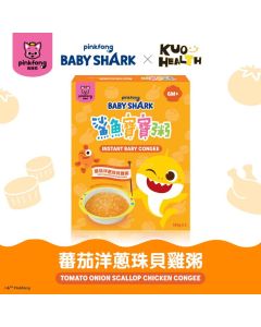 鯊魚寶寶粥xKuohealth 蕃茄洋蔥珠貝雞粥(150gx2包)