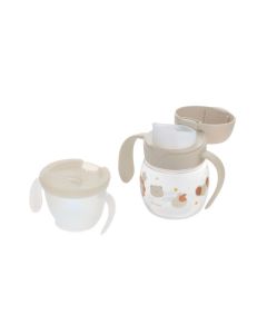 Richell 206143 TLI (動物)套裝-學習+輕鬆啜飲水杯200ml