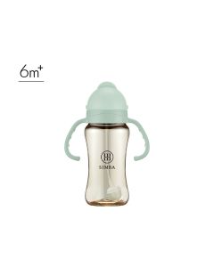 Simba (綠沐)270ml-蘊蜜鉑金PPSU防漏滑蓋學習水杯