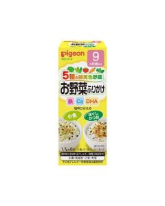 Pigeon 5種雜菜(小魚/鰹魚)伴飯1.7g&times;6包(9m+)