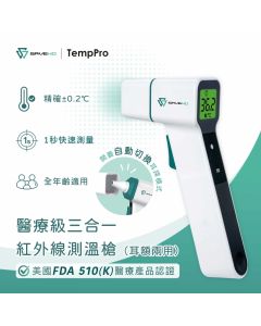 Savewo IRT1615 TempPro (耳額兩用)醫療級 三合一紅外線測溫槍