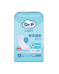 Dr. P Lady (多量型28cm) 輕柔護墊12片裝