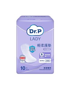 Dr. P Lady (特多量型34cm) 輕柔護墊10片裝