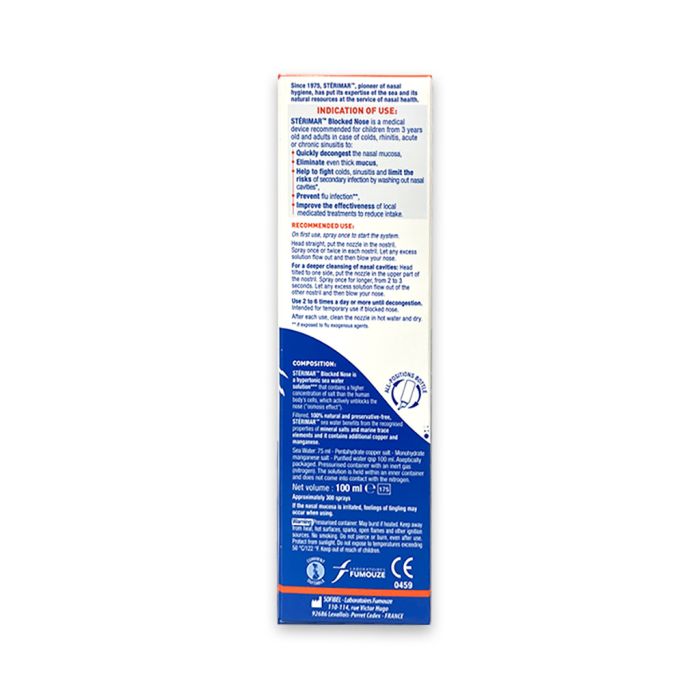 Sterimar Hypertonic Blocked Nose Nasal Spray 100ml